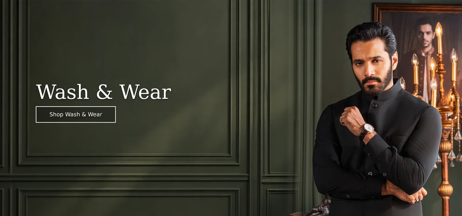 Solitaire wash and wear fabric banner