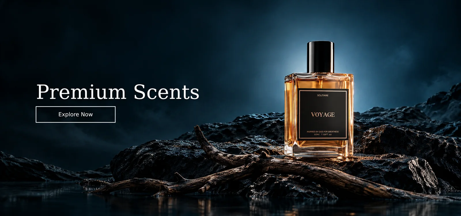 Solitaire fragrance collection banner