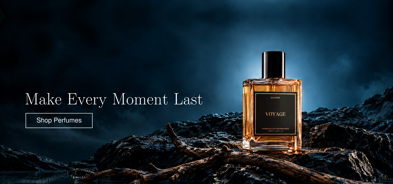 Solitaire perfume collection banner